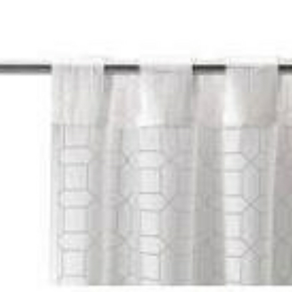 IKEA Curtains in White Geometric Sheers 57…
